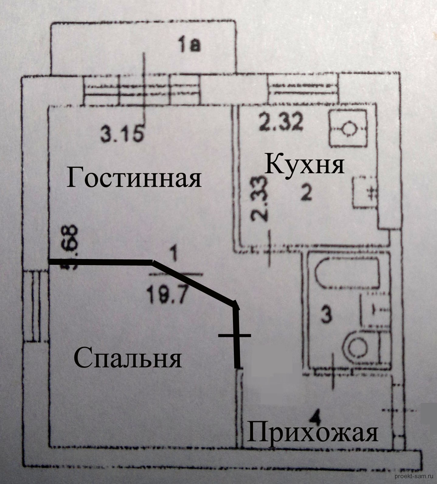 Планировка хрущевки угловой 1 комнатная