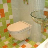 Плочки в банята: снимки на интериорен дизайн